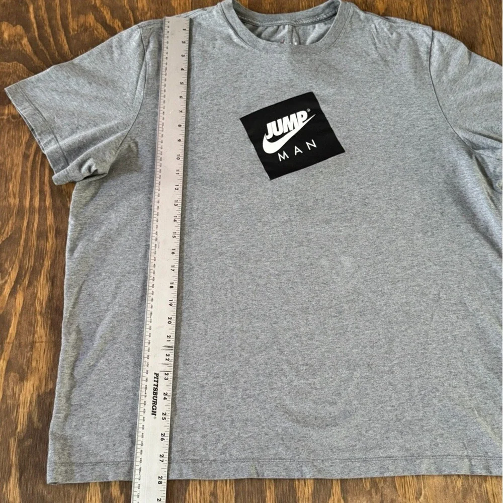 Jordan Jumpman Man Tee XXL Gray Nike Air Graphic T-Shirt